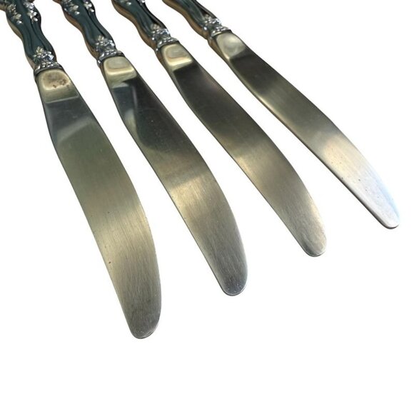 4 Oneida Michelangelo Dinner Knives Stainless Heirloom Glossy  Flatware  9 In - Picture 7 of 10
